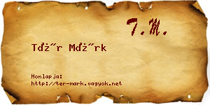 Tér Márk névjegykártya