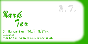 mark ter business card